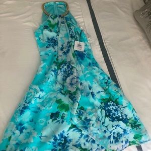 Calvin Klein Embellished Floral Shift Dress